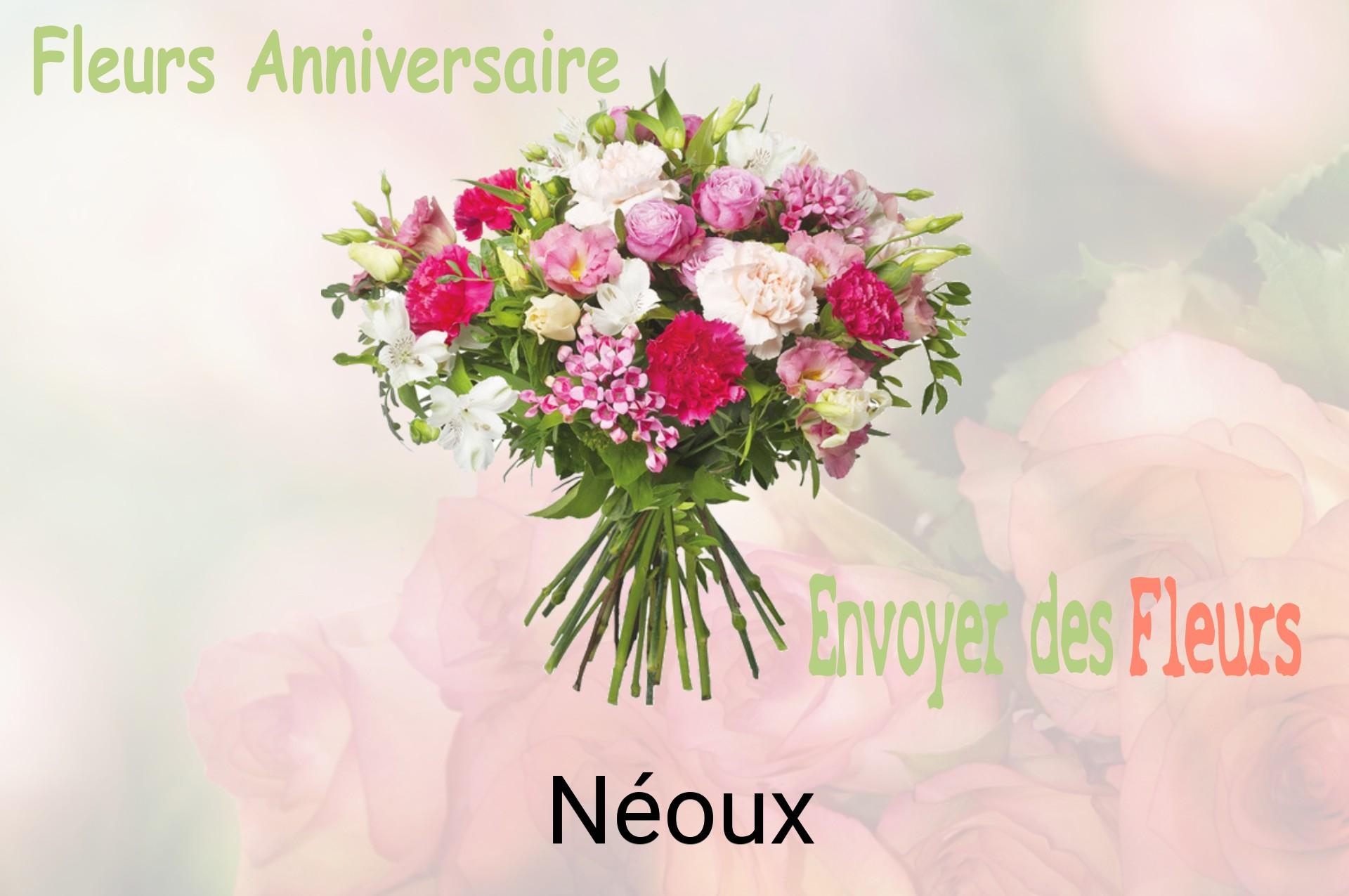 Bouquet de fleurs d’anniversaire livré à Néoux